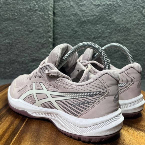 ASICS Upcourt 6 Women Lilac Volleyball Tennis Court Shoes Sneakers Size 5.5 - Picture 6 of 12